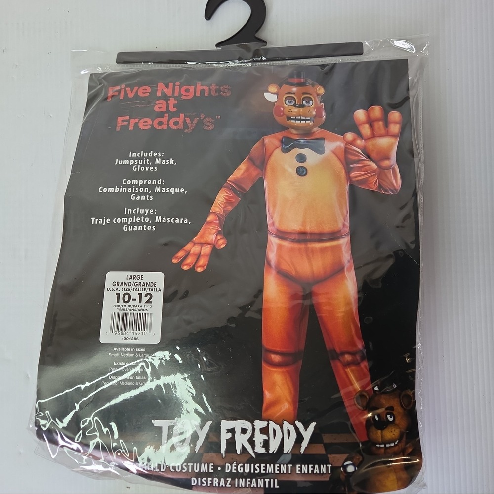Five Nights at Freddys Toy Freddy Kids Costume Brown Rubies 913263 Large 10-12